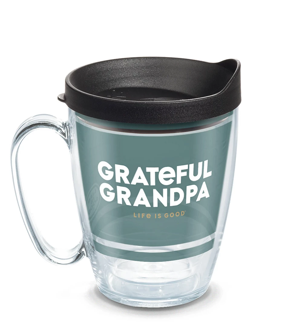 TERVIS Life Is Good® - Grateful Grandpa Wrap With Travel Lid NCAA 4 TERVIS Life Is Good® - Grateful Grandpa Wrap With Travel Lid NCAA