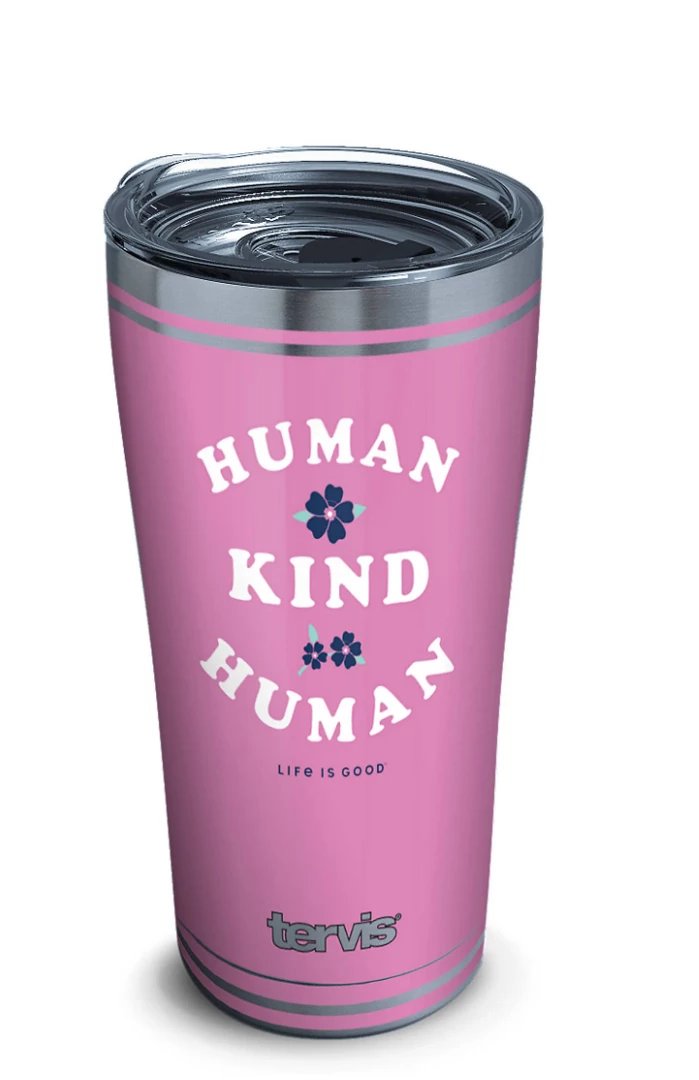 TERVIS Life Is Good® - Kind Human Stainless Steel With Slider Lid NCAA 3 TERVIS Life Is Good® - Kind Human Stainless Steel With Slider Lid NCAA