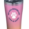 TERVIS Life Is Good® - Dog Rescued Me Stainless Steel With Slider Lid NCAA