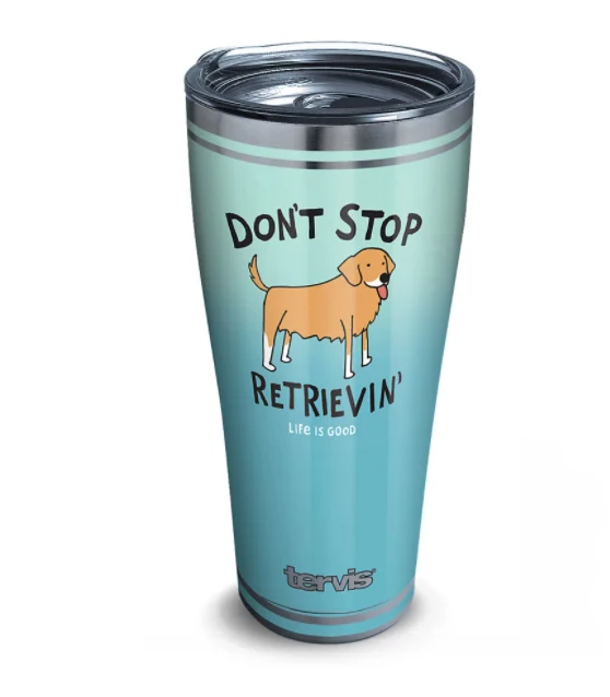 TERVIS Life Is Good® - Don't Stop Retrievin Stainless Steel With Slider Lid 4 TERVIS Life Is Good® - Don't Stop Retrievin Stainless Steel With Slider Lid