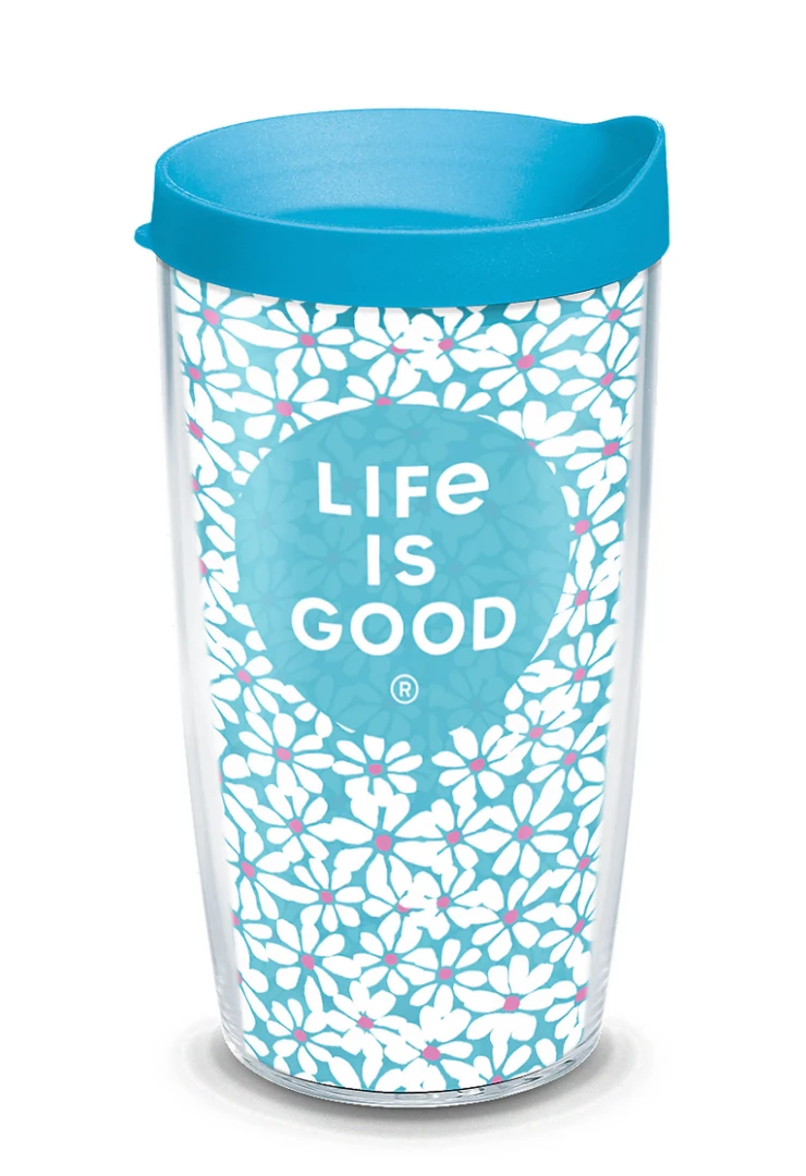 TERVIS Life Is Good® - Small Daisies Wrap With Travel Lid 3 TERVIS Life Is Good® - Small Daisies Wrap With Travel Lid