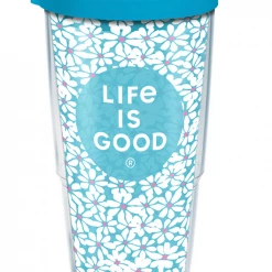TERVIS Life Is Good® - Small Daisies Wrap With Travel Lid 5 TERVIS Life Is Good® - Small Daisies Wrap With Travel Lid