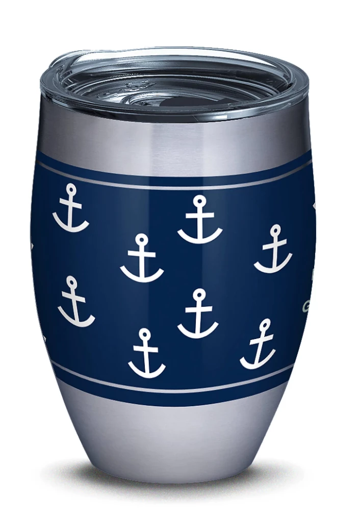 TERVIS Life Is Good® - Navy Anchor Pattern Stainless Steel With Slider Lid 3 TERVIS Life Is Good® - Navy Anchor Pattern Stainless Steel With Slider Lid