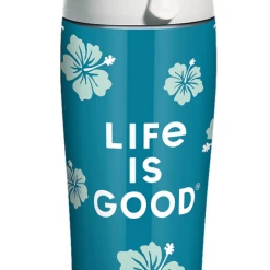 TERVIS Life Is Good® - Green Hibiscus Stainless Steel With Water Bottle Lid NCAA