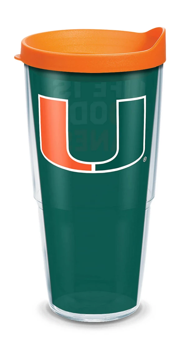 TERVIS Miami Hurricanes Life Is Good® Wrap With Travel Lid 3 TERVIS Miami Hurricanes Life Is Good® Wrap With Travel Lid