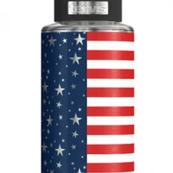 TERVIS Americana Stars Stripes Stainless Steel Wide Mouth Bottle With Deluxe Spout Lid