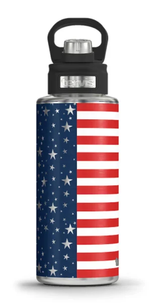 TERVIS Americana Stars Stripes Stainless Steel Wide Mouth Bottle With Deluxe Spout Lid 4 TERVIS Americana Stars Stripes Stainless Steel Wide Mouth Bottle With Deluxe Spout Lid