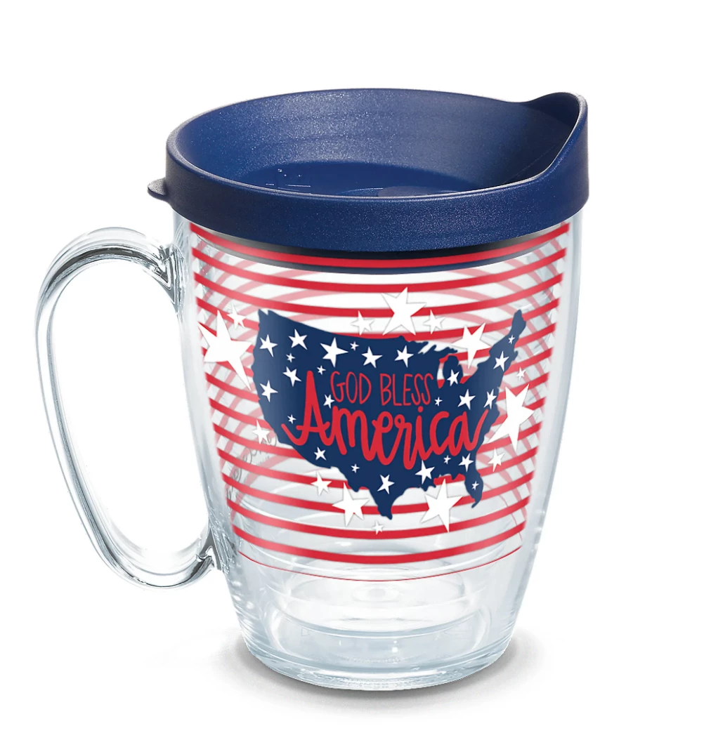 TERVIS Coton Colors™ - God Bless America Coton Colors Wrap With Travel Lid NCAA 3 TERVIS Coton Colors™ - God Bless America Coton Colors Wrap With Travel Lid NCAA