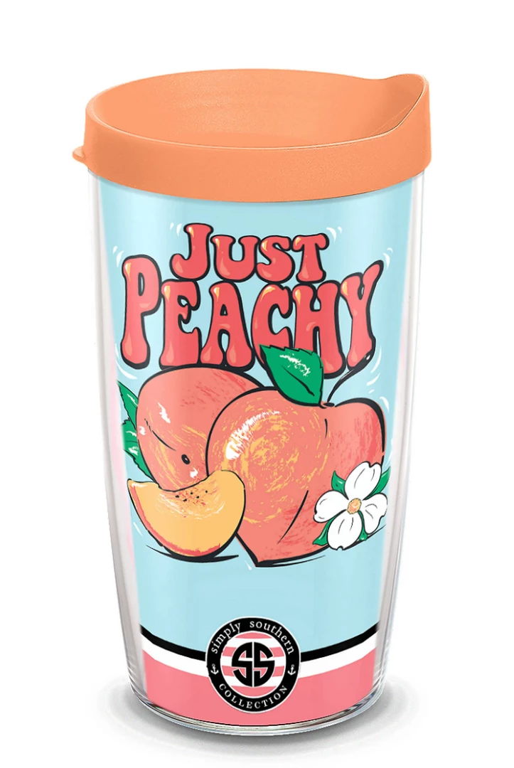 TERVIS Simply Southern® - Just Peachy Simply Southern Wrap With Travel Lid 3 TERVIS Simply Southern® - Just Peachy Simply Southern Wrap With Travel Lid