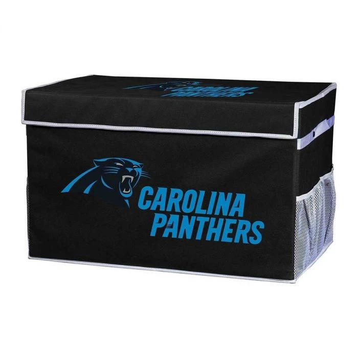 FRANKLIN Carolina Panthers NFL® Collapsible Storage Footlocker Bins 3 FRANKLIN Carolina Panthers NFL® Collapsible Storage Footlocker Bins