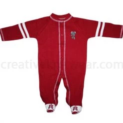 Creative Knitwear Alabama Crimson Tide Sports Shoe Footed Romper