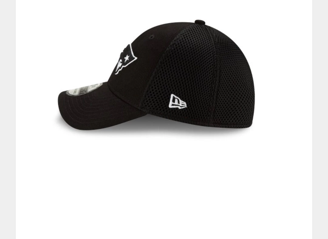 NEW ERA New England Patriots Stretch Fit Black Hat 6 NEW ERA New England Patriots Stretch Fit Black Hat