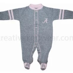 Creative Knitwear Alabama Crimson Tide Sports Shoe Footed Romper 15 Creative Knitwear Alabama Crimson Tide Sports Shoe Footed Romper