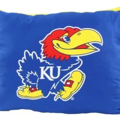 College Covers NCAA Kansas Jayhawks Fully Stuffed Big Logo Pillow