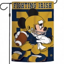 Wincraft Notre Dame / Disney Mickey Mouse Garden Flag 12