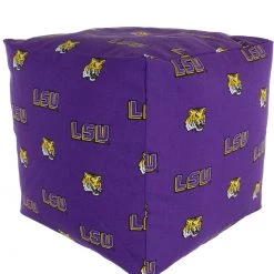 College Covers NCAA LSU Tigers Cubed Bean Bag Pouf