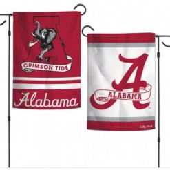 Wincraft NCAA Alabama Roll Tide 2 Sided Garden Flag 12.5" X 18"