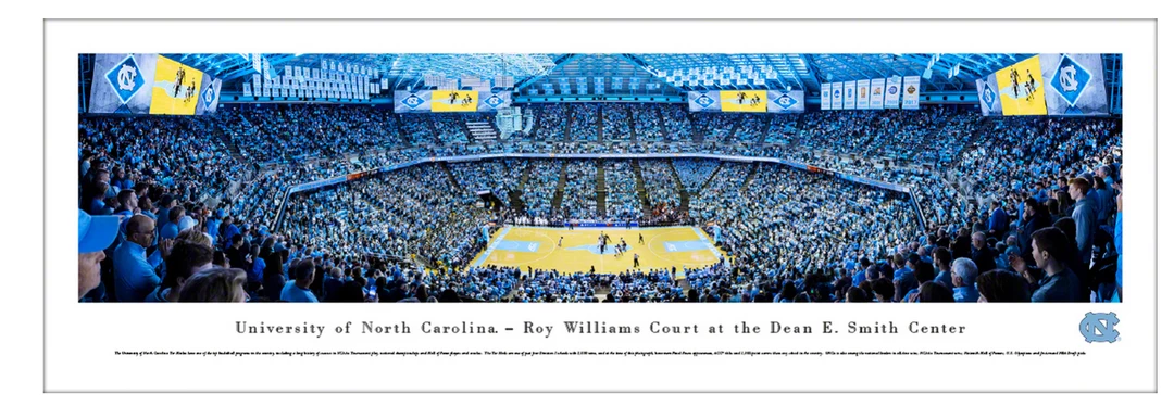 Blakeway North Carolina Tar Heels Basketball Panoramic Poster - Dean Smith Center NCAA 5 Blakeway North Carolina Tar Heels Basketball Panoramic Poster - Dean Smith Center NCAA