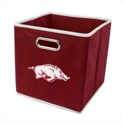 FRANKLIN NCAA Arkansas Razorbacks Collapsible Storage Bins