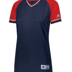 Russell Custom Printed Ladies Classic V-Neck Softball Jerseys NCAA 28 Russell Custom Printed Ladies Classic V-Neck Softball Jerseys NCAA