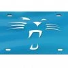Wincraft CAROLINA PANTHERS WHISKERS BLUE BACKGROUND ACRYLIC CLASSIC LICENSE PLATES