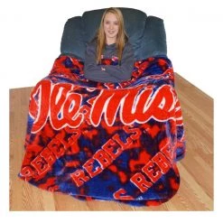 College Covers NCAA Ole Miss Rebels Huge Raschel Throw Blanket