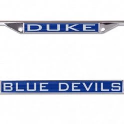 AtlanticCoastSports DUKE UNIVERSITY LIC PLT FRAME S/L METALLIC NCAA