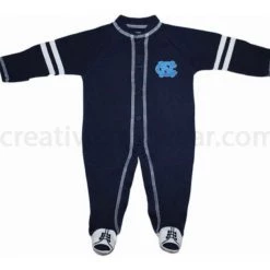 Creative Knitwear North Carolina Tar Heels Sports Shoe Footed Romper NCAA 7 Creative Knitwear North Carolina Tar Heels Sports Shoe Footed Romper NCAA