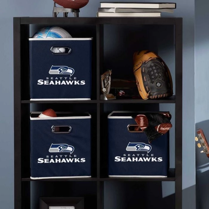 FRANKLIN Seattle Seahawks NFL® Collapsible Storage Bins 5 FRANKLIN Seattle Seahawks NFL® Collapsible Storage Bins