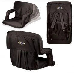 PICNIC TIME Baltimore Ravens Ventura Portable Reclining Stadium Seat