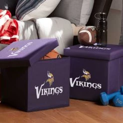 FRANKLIN Minnesota Vikings NFL® Storage Ottoman
