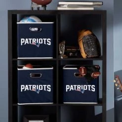 FRANKLIN New England Pats NFL® Collapsible Storage Bins NEW ENGLAND PATRIOTS