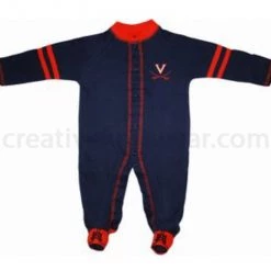 Creative Knitwear NCAA Virginia Cavaliers Sports Shoe Footed Romper