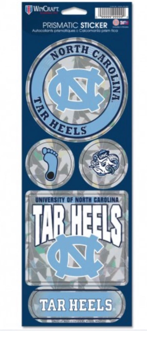 Wincraft NORTH CAROLINA, UNIVERSITY OF PRISMATIC DECAL 4" X 11" NCAA 3 Wincraft NORTH CAROLINA, UNIVERSITY OF PRISMATIC DECAL 4" X 11" NCAA