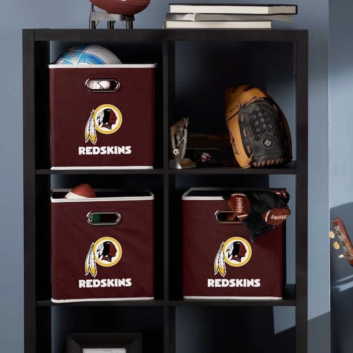 FRANKLIN Washington Redskins NFL® Collapsible Storage Bins 4 FRANKLIN Washington Redskins NFL® Collapsible Storage Bins