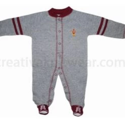 Creative Knitwear Arizona State Sports Shoe Footed Romper 5 Creative Knitwear Arizona State Sports Shoe Footed Romper