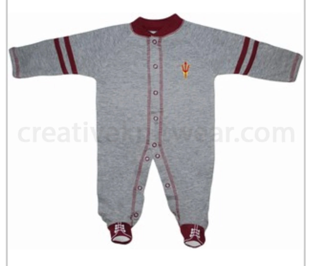 Creative Knitwear Arizona State Sports Shoe Footed Romper 4 Creative Knitwear Arizona State Sports Shoe Footed Romper