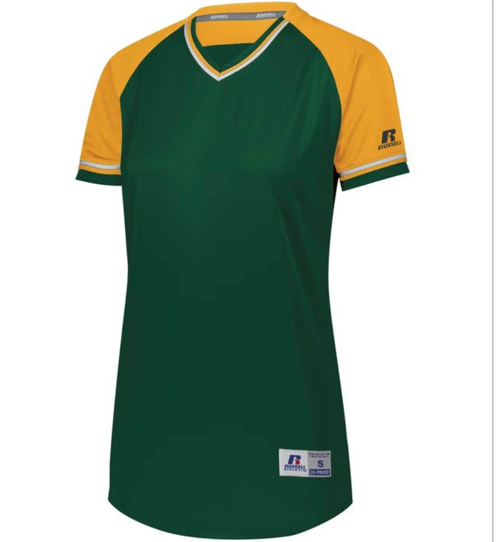 Russell Custom Printed Ladies Classic V-Neck Softball Jerseys NCAA 7 Russell Custom Printed Ladies Classic V-Neck Softball Jerseys NCAA
