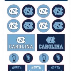 Wincraft NCAA NORTH CAROLINA, UNIVERSITY OF VINYL STICKER SHEET 5" X 7"