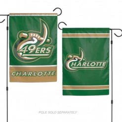 Wincraft NCAA UNC Charlotte Garden Flags 2 Sided 12.5" X 18"