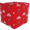 College Covers NCAA Ohio State Buckeyes Cubed Bean Bag Pouf