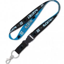 Wincraft Carolina Panthers Lanyard W/Detachable Buckele 1" Christian McCaffery