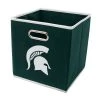 FRANKLIN Michigan State Spartians Collapsible Storage Bins 1 FRANKLIN Michigan State Spartians Collapsible Storage Bins