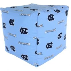 College Covers NCAA UNC Tar Heels Cubed Bean Bag Pouf