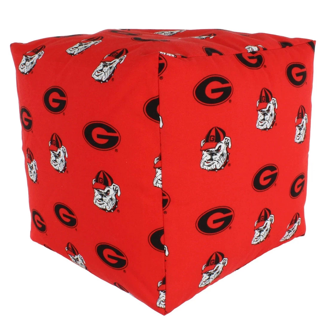 College Covers NCAA Georgia Bulldogs Cubed Bean Bag Pouf 3 College Covers NCAA Georgia Bulldogs Cubed Bean Bag Pouf
