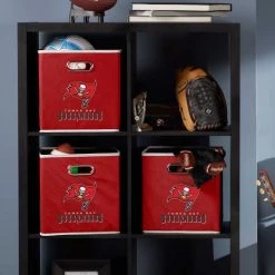 FRANKLIN Tampa Bay Bucs NFL® Collapsible Storage Bins Tampa Bay Buccaneers