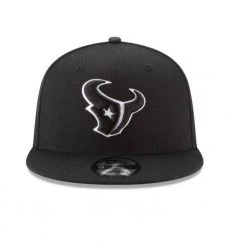 Houston Texans New Era 950 Black On White Training Adjustable Hat
