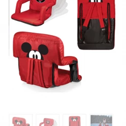 PICNIC TIME Mickey Mouse Ventura Portable Reclining Stadium Seat
