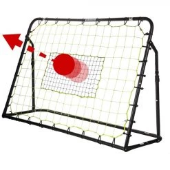 FRANKLIN Adjustable Soccer Rebounder With Stakes - Heavy Duty Steel - 6' X 4' NCAA