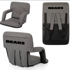 PICNIC TIME Chicago Bears Ventura Portable Reclining Stadium Seat
